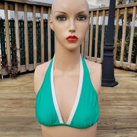 1960s Vintage Bloomingdales Bikini Swim Suit Top - Picture 2 of 8